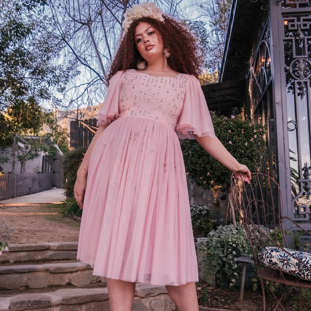 free people dresses pink People, Women's, Morning Meadows Long-Sleeve Maxi Dress, Blushing Combo, X-Small at Amazon Women's Clothing store Color:as pic 2 2026 Flowy Prom Dresses softestrib Free People says your